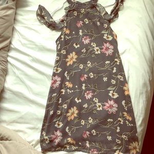 Target brand XS small grey floral print dress